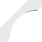 Ekena Millwork 3 1/2-in. W x 14-in. D x 14-in. H Legacy Architectural Grade PVC Knee Brace BRCP035X14X14LEC - alternate 4